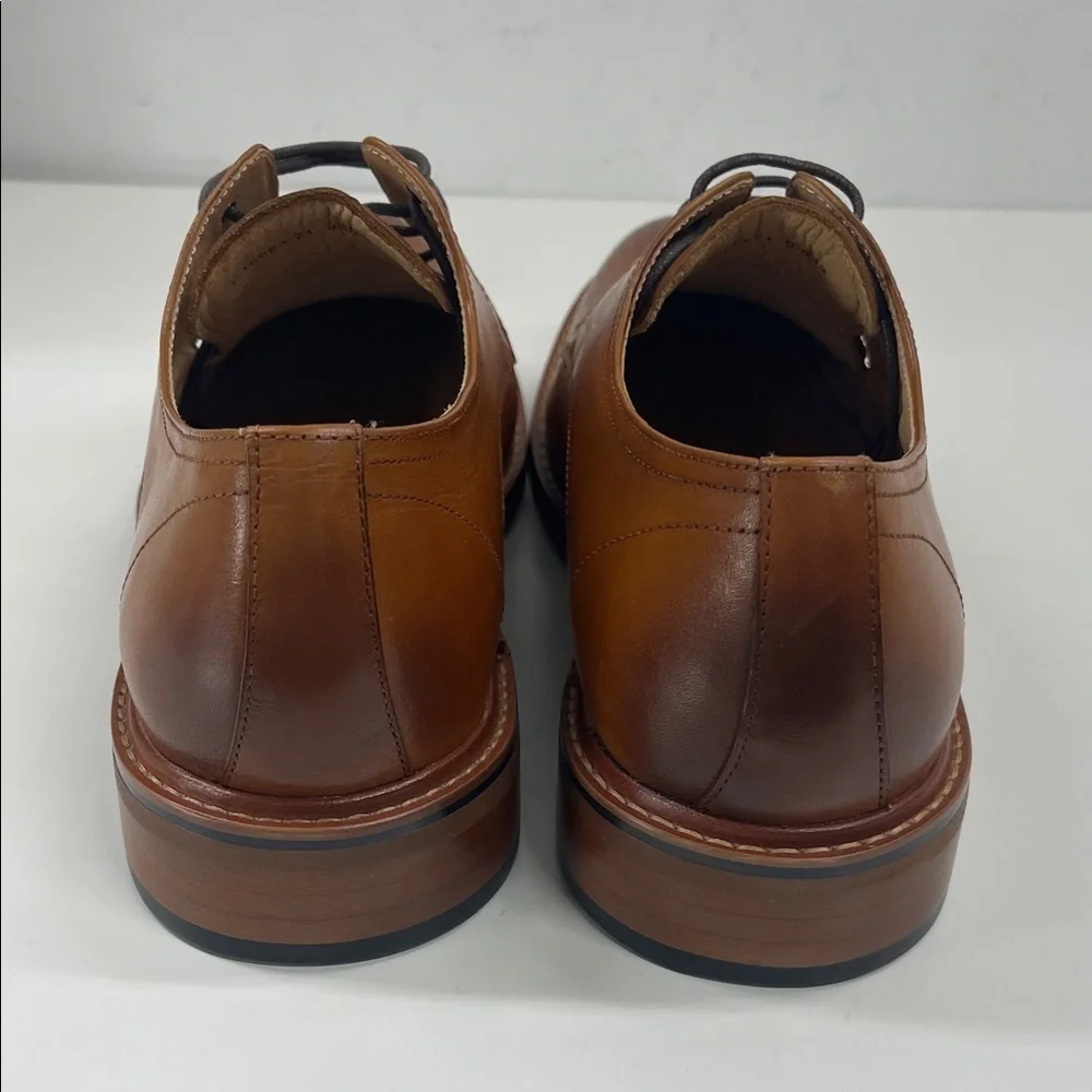 New RITZIZEN Men's Oxford Leather Dress Shoes in Brown Size 9.5
